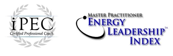 iPEC Certified Professional Coach and Energy Leadership Index Master Practitioner badges